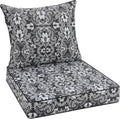Outdoor Seat Cushion 24 x 24 x 4 in with Back Cushion - Waterproof
