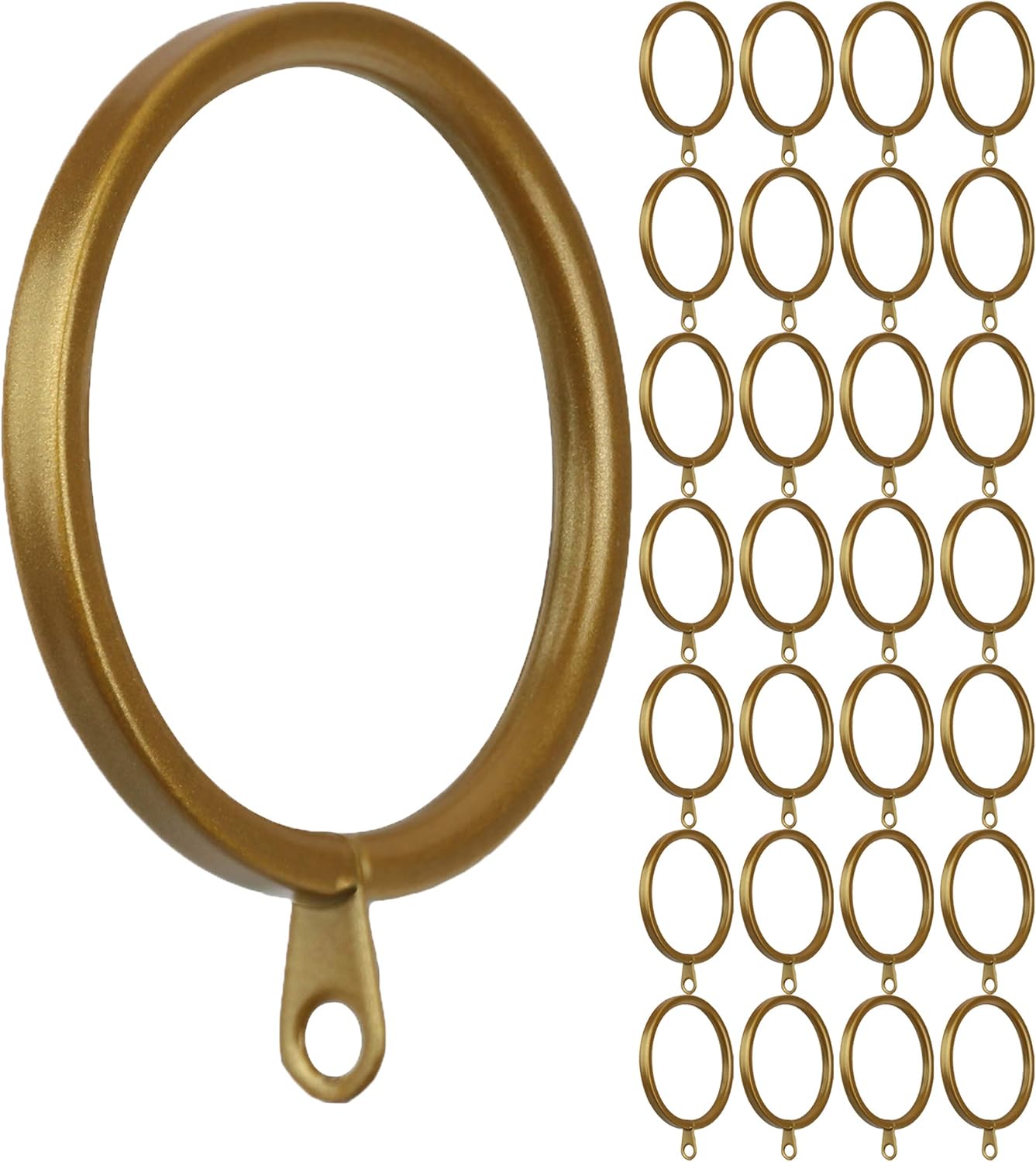 Meriville 28 Gold Curtain Rings: Effortless Elegance