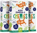 Omega 3 Gummies Ultra-High DHA Chewable Gel Gummy - Kids Brain & Eye