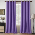Full Blackout Purple Curtains 95 in Length - Total Light Block