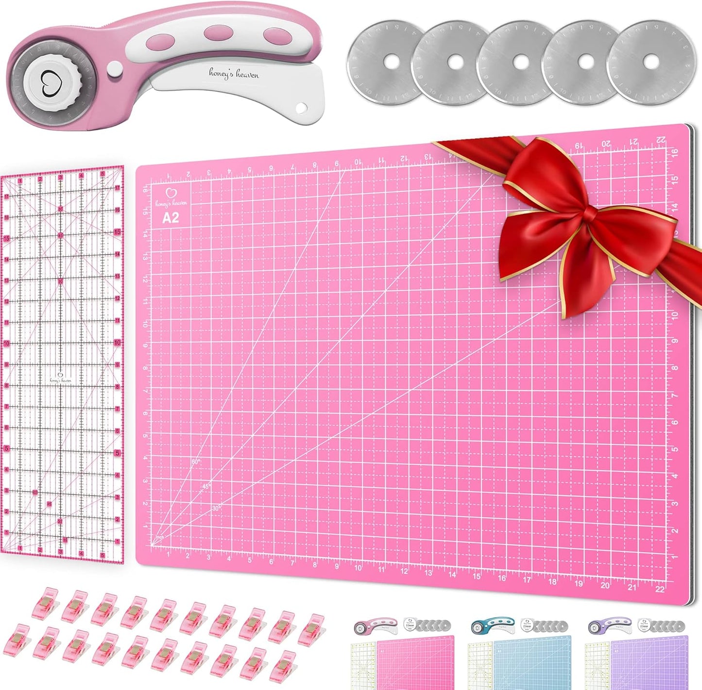 Rotary Cutter Set for Quilting - Ideal Crafting Kit with Blades
