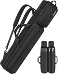Pool Cue Case 4x5 with Multiple Pockets - Padded, Waterproof