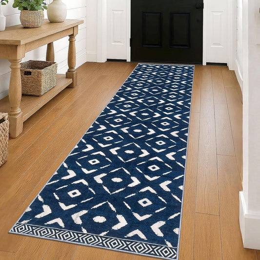 KILOCOCO Hallway Runner Rug 2ftx8ft Soft Washable Non Slip Design