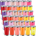 Stainless Steel 20 oz Tumbler Bulk 36 Pack - Colorful Insulated Cups