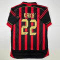 Autographed Ricardo Kaka AC Milan Black/Red Soccer Jersey - Signed XL