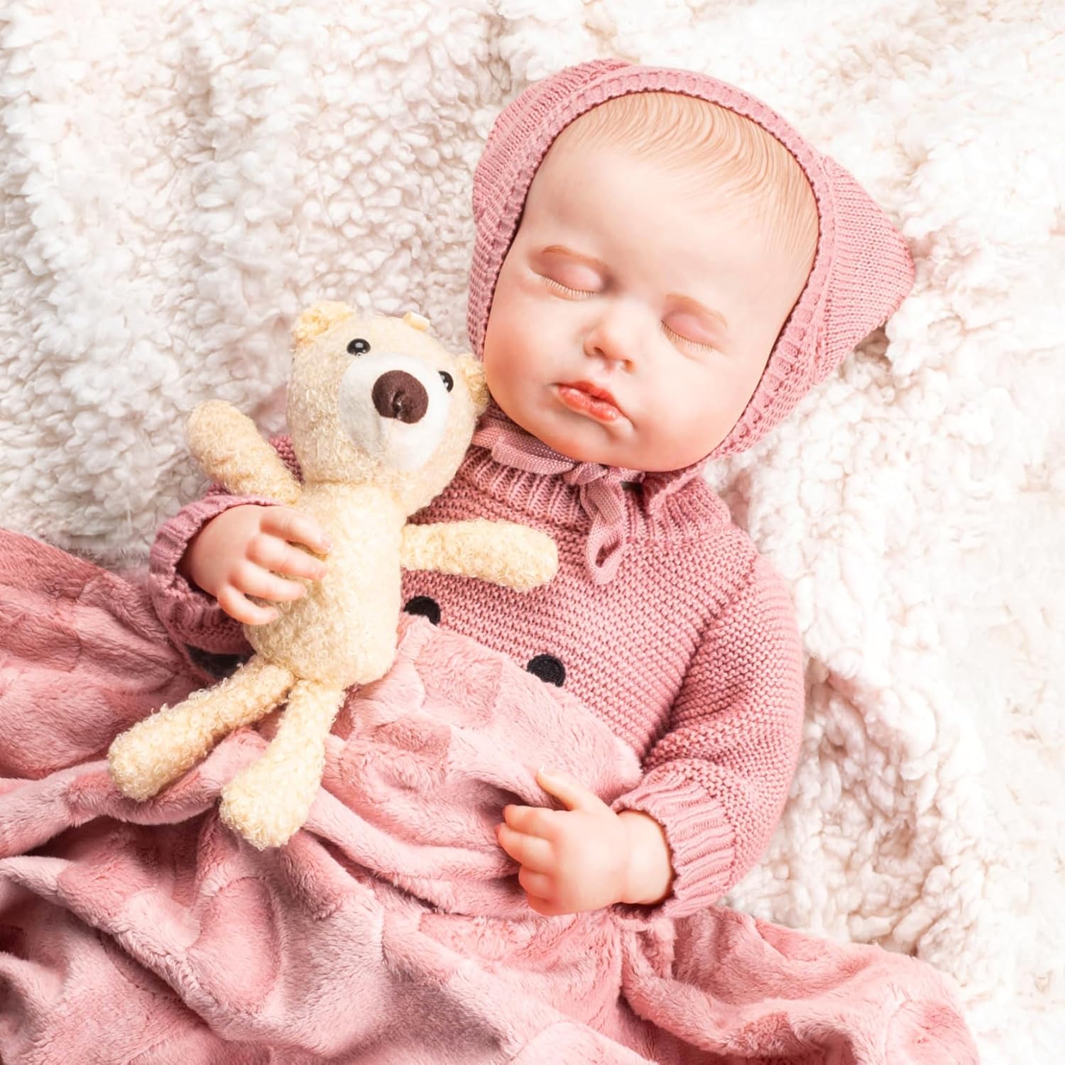 DOLLHOOD Reborn Baby Dolls - 18-Inch Realistic Toddler Toy