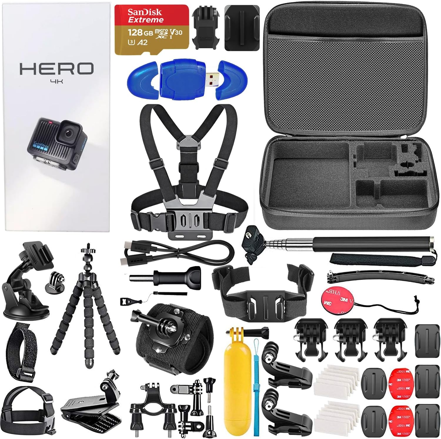 GoPro Hero 4K Action Camera Bundle - Capture Every Adventure