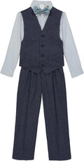 Van Heusen Boys 4-Piece Formal Suit Set - Tailored Toddler Style