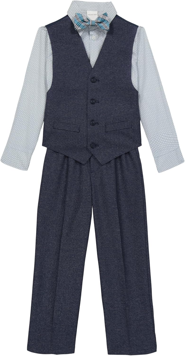 Van Heusen Boys 4-Piece Formal Suit Set for Stylish Occasions