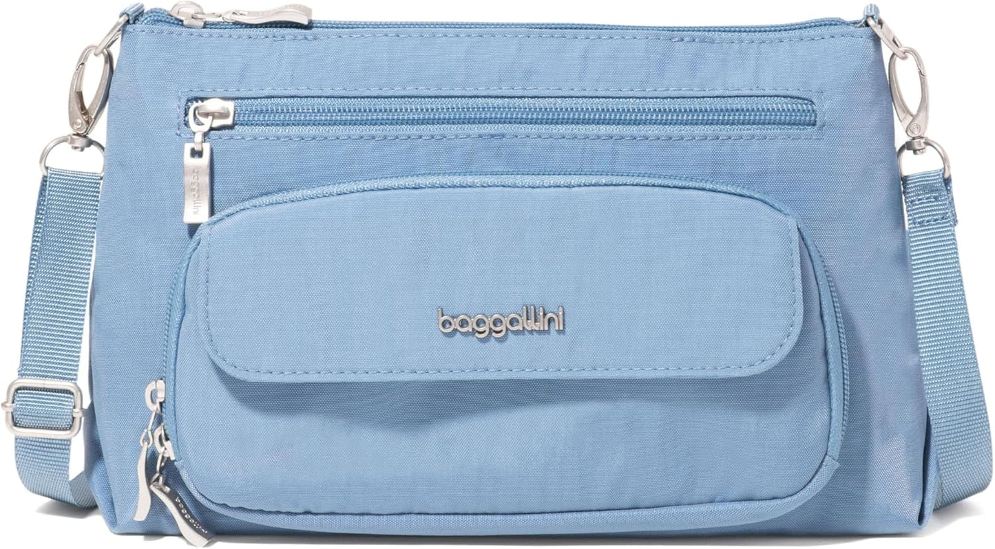 Baggallini Original Everyday Crossbody Bag for Women RFID Safe