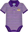 Creative Knitwear College Baby Striped Polo Bodysuit (Style 9228)