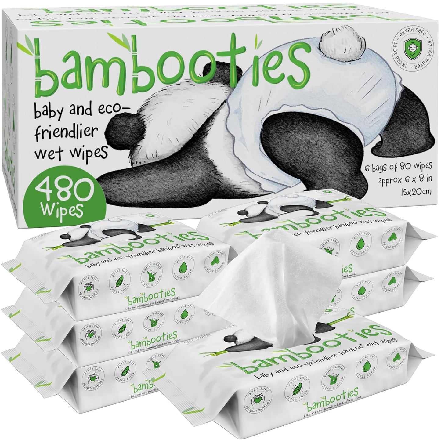 Bambooties: Unscented Bamboo Baby Wipes - Gentle & Eco-Friendly