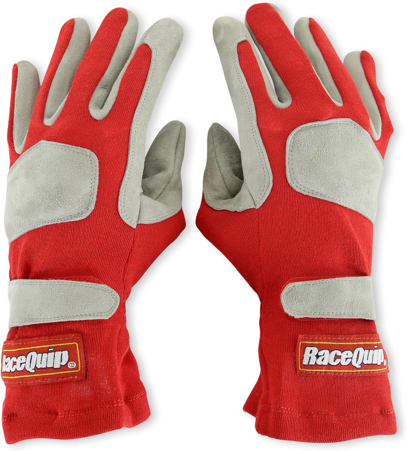 RaceQuip 351 Series Driving Gloves - SFI 3.3/1 - Red/Gray