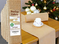 Burlap Table Runners 25 Pack 12 x 108 in - Rustic Natural Jute
