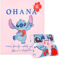 Disney Stitch Throw Blanket Soft Fleece 59 x 51 - Cozy Kids Bedding