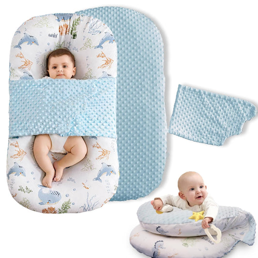 Baby Lounger Pillow for Newborns - Soft & Breathable Design