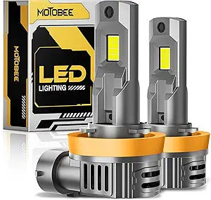 MOTOBEE H11/H9 LED Bulbs: 32000LM, 600% Brighter, 6500K
