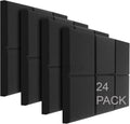 JBER Acoustic Studio Foam 24 Pack 2in C-Panel Tiles - Room Echo