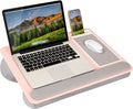 LapGear Pink Lap Desk - Comfort & Convenience for Laptops up to 15.6