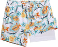 Mens 5 Inch Stretch Swim Trunks - Slim Fit Quick Dry Boardshorts
