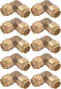 SharkBite 1/2 in 90 Degree Elbow, Pack of 10 - Fast Push-to-Connect