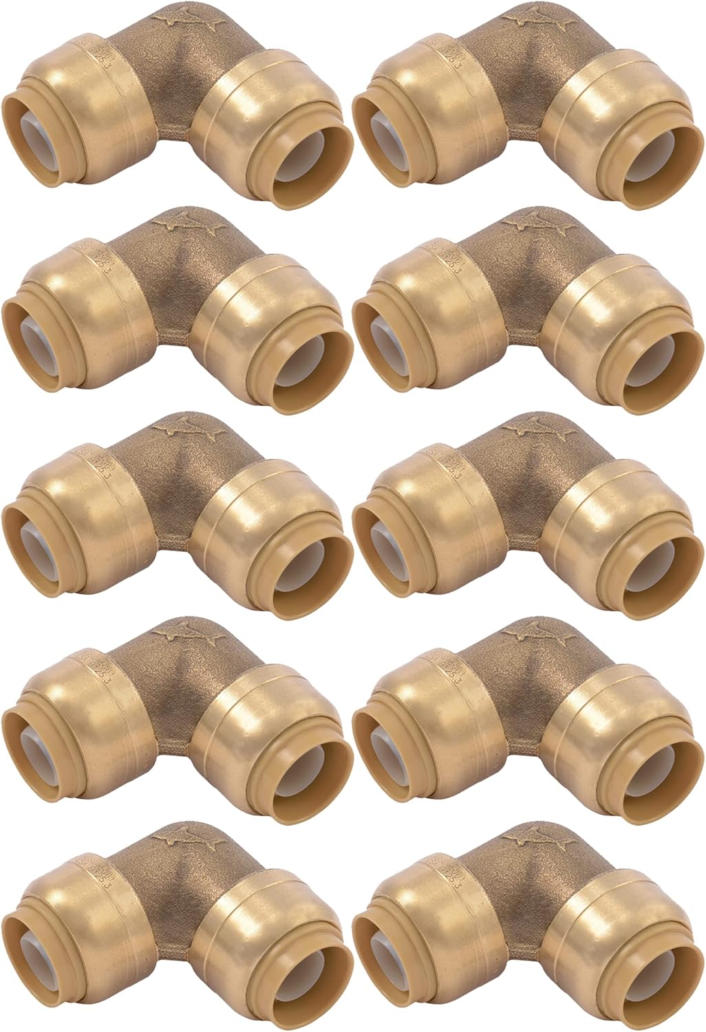 SharkBite 1/2 Inch 90 Degree Elbow Pack of 10 for Plumbing