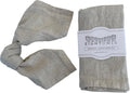 Linen Napkins 100% French Flax Stonewashed Set of 4 Natural Oatmeal