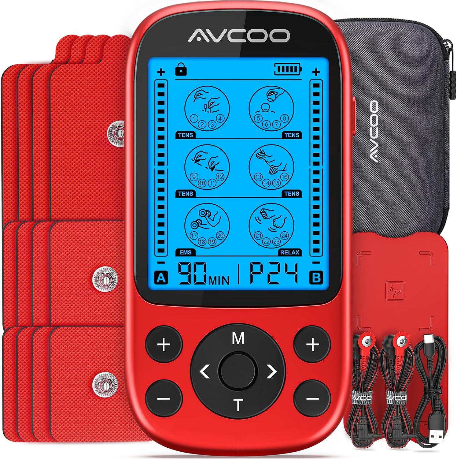 Dual Channel TENS Unit Muscle Stimulator for Pain Relief