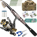Dr.Fish Telescopic Spinning Rod and Reel Combo - Complete Travel Kit