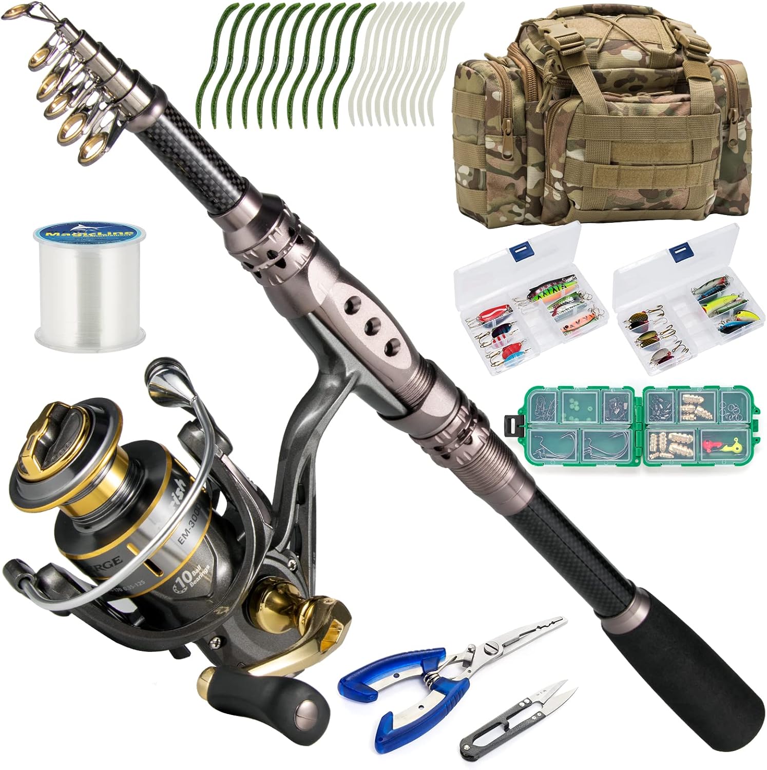 Dr.Fish 125-Pc Telescopic Fishing Combo Set