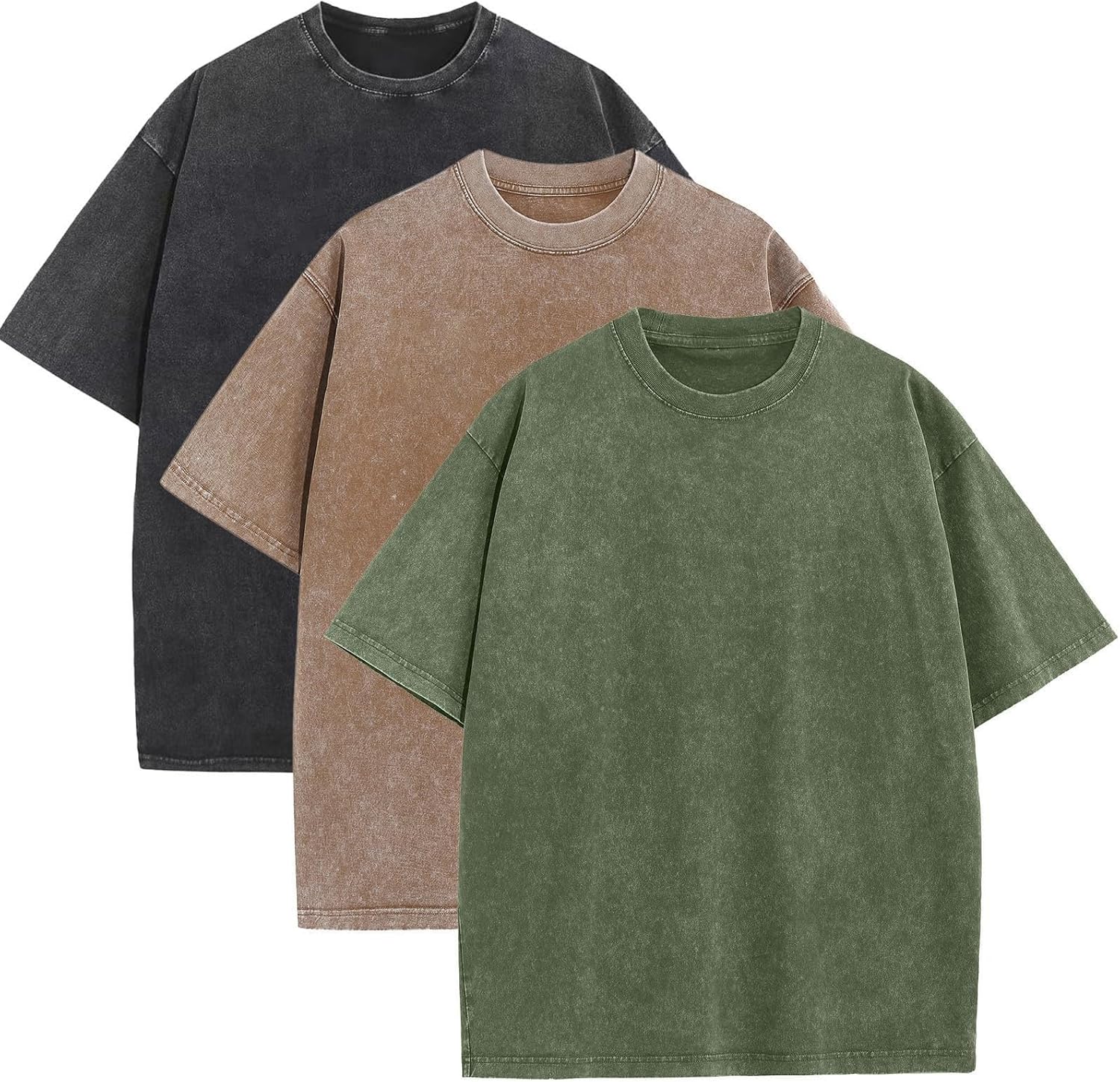 Men's Oversized Cotton T-Shirts for Casual Vintage Style