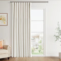 Joywell Cream Natural Beige Linen 100% Blackout Curtains 84 in
