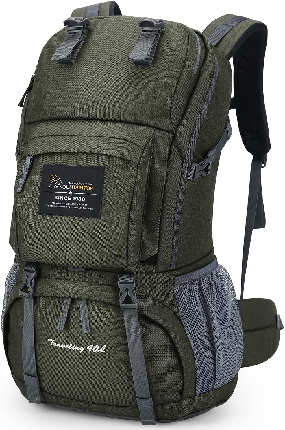 MOUNTAINTOP 40L Hiking Backpack for Outdoor Adventures and Travel