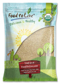 Food to Live Organic Hulled Sesame Seeds, 6 lb - Bulk Raw White Seeds