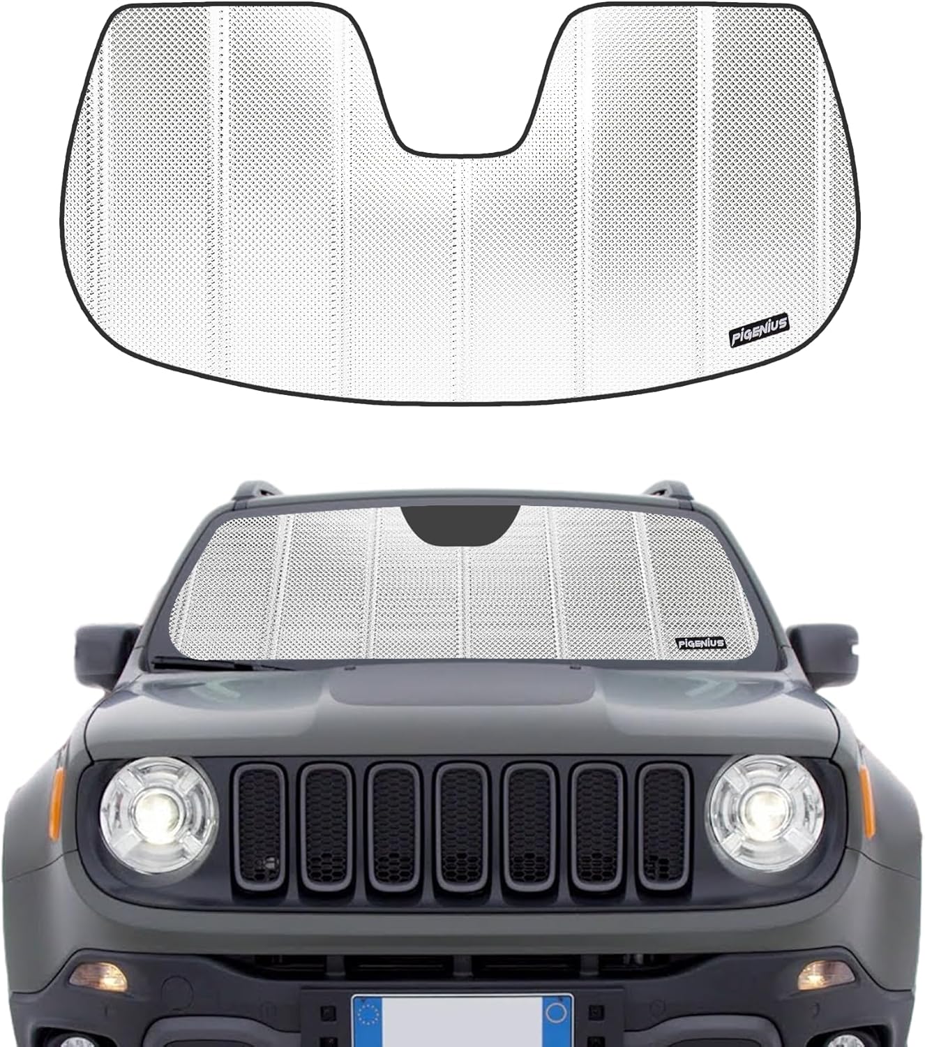 Windshield Sun Shade for Jeep Renegade 2015-2023 - BLAZBLOCK