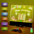 LED Drawing Board for Kids with 6-Color Light Cycle - Rechargeable