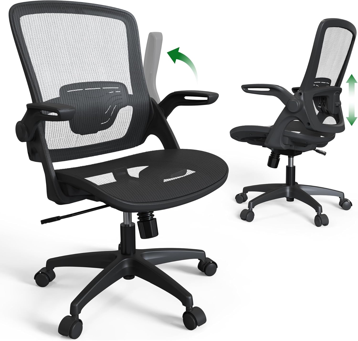 KIZECK Mesh Office Chair: Adjustable Comfort
