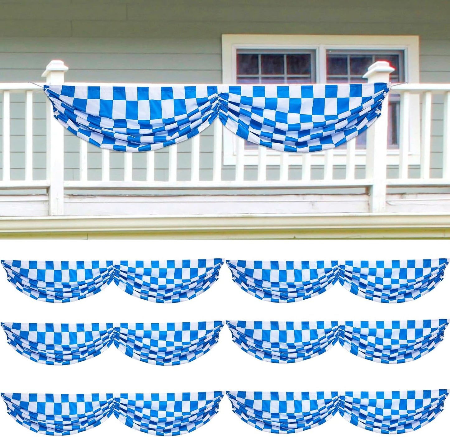 Oktoberfest Fabric Bunting 6 Pcs for Festive Celebrations