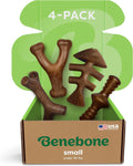 Benebone Small 4-Pack Dog Chew Toys for Aggressive Chewers - Durable