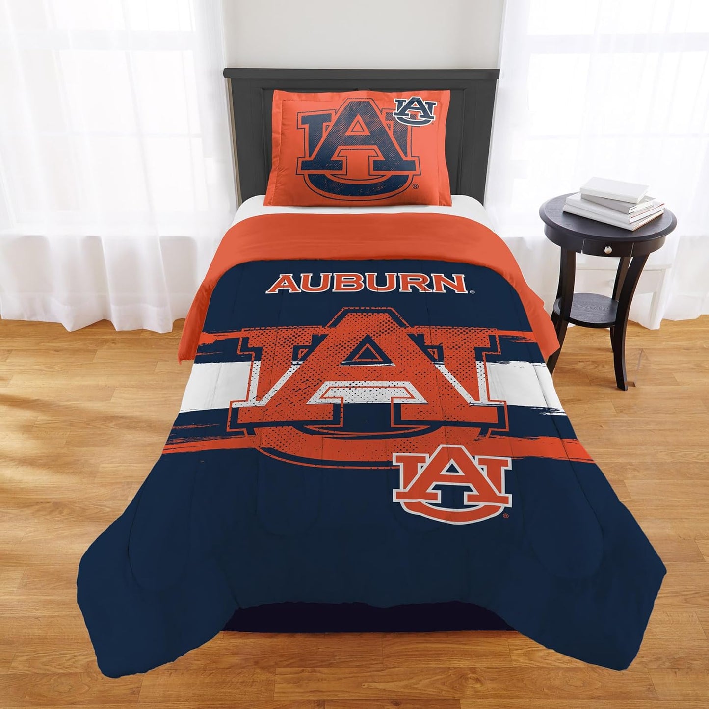 Auburn Tigers Comforter Set for Dorms, Guest Rooms & Tailgates