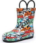 RAINANGEL Toddler Rain Boots with Easy-On Handles - Waterproof Kids