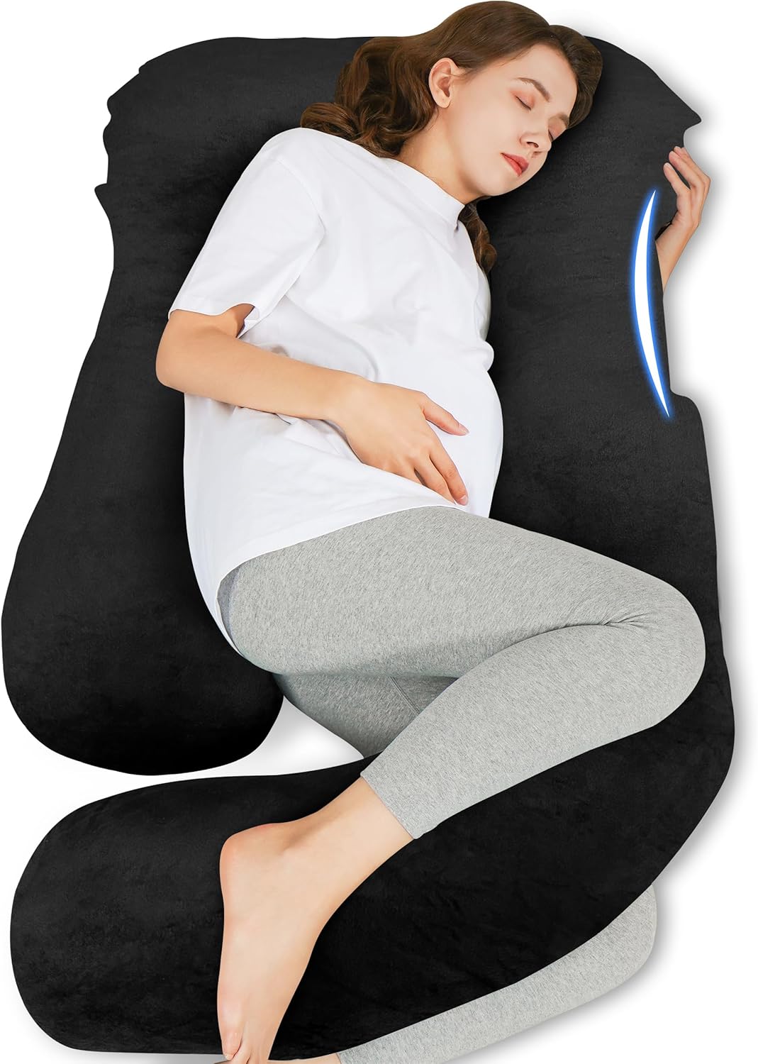 U-Shaped Pregnancy Pillow for Sleeping - Full Body Support