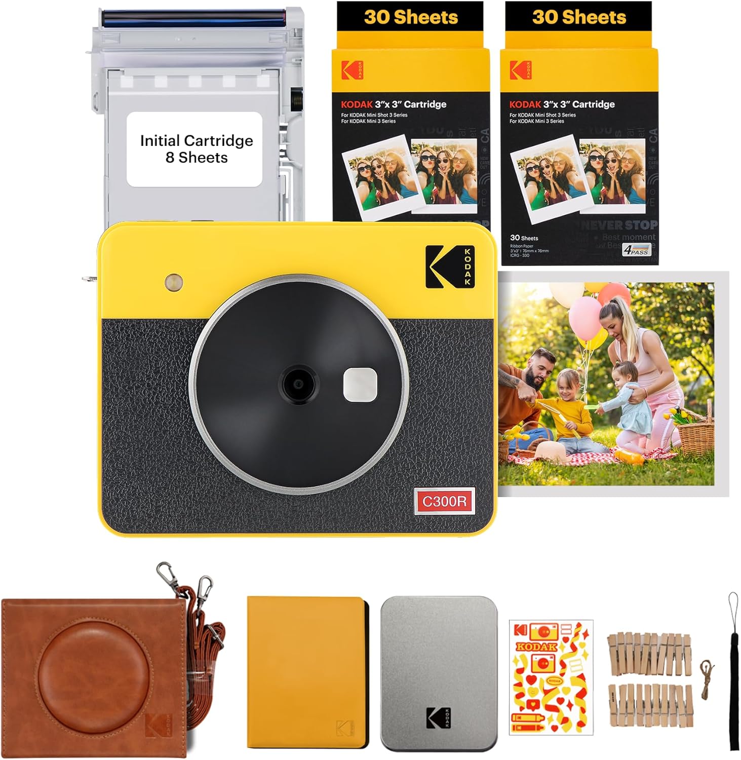 KODAK Mini Shot 3 Retro Instant Digital Camera & Photo Printer