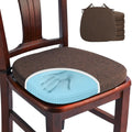 Memory Foam Chair Cushions 6 Pack - Comfortable U-Shape Dining Pads