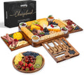 Smirly Charcuterie Boards Set - Large Acacia Cheese Board