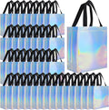 Eccliy 80 Piece Reusable Gift Bags Set - Glossy Rainbow Medium Tote