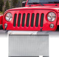 AggAuto Grill Mesh Insert Compatible With Jeep Wrangler JK JKU