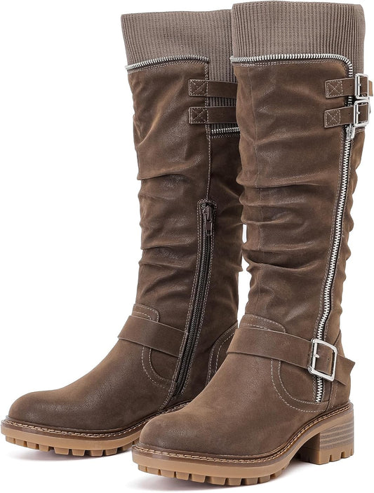 Women's Slouchy Knee High Boots for Comfort and Style