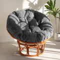 HIGOGOGO Papasan Chair Cushion: Overstuffed Comfort in Grey