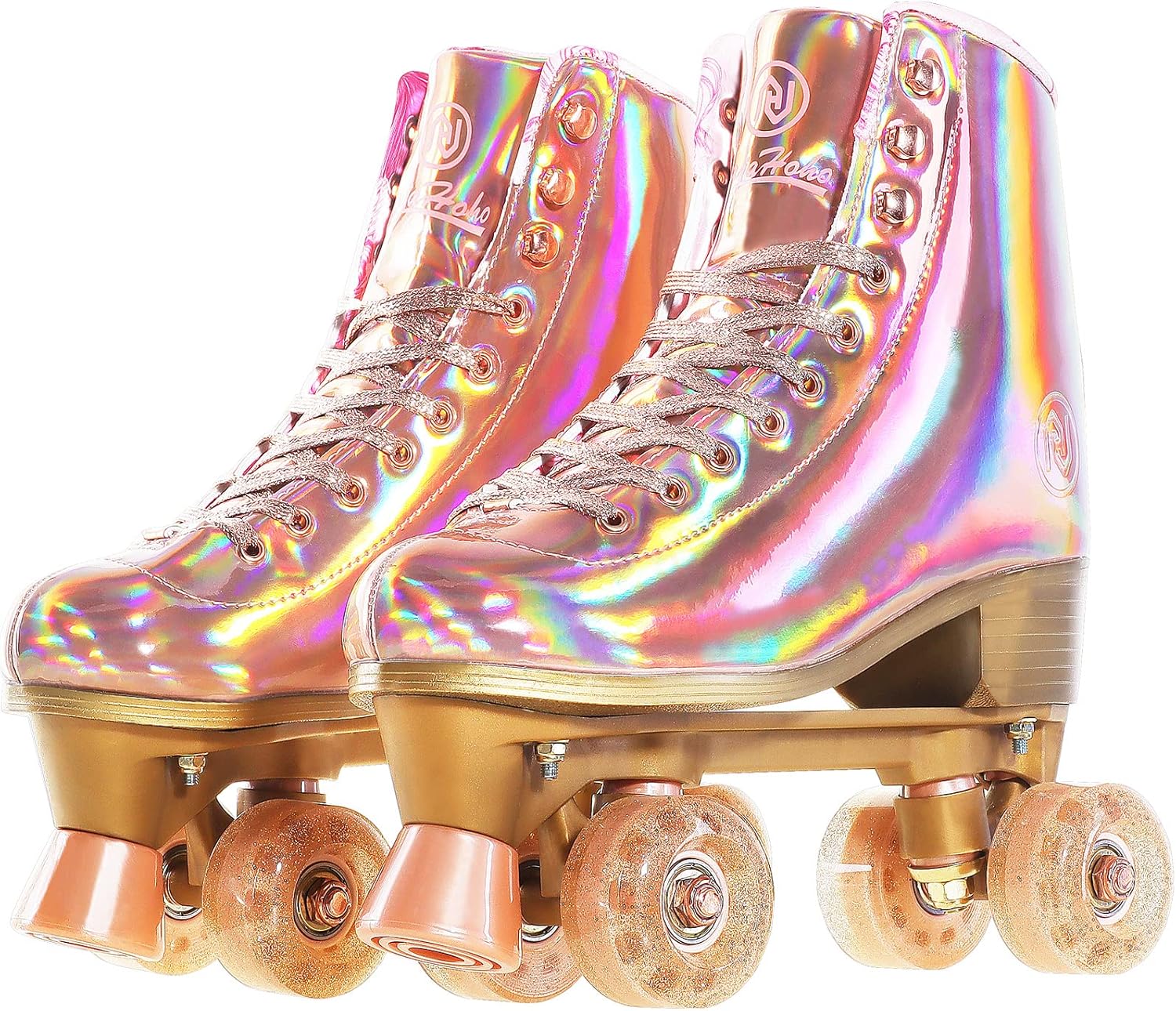 JajaHoho Roller Skates for Women - Holographic Quad Skates